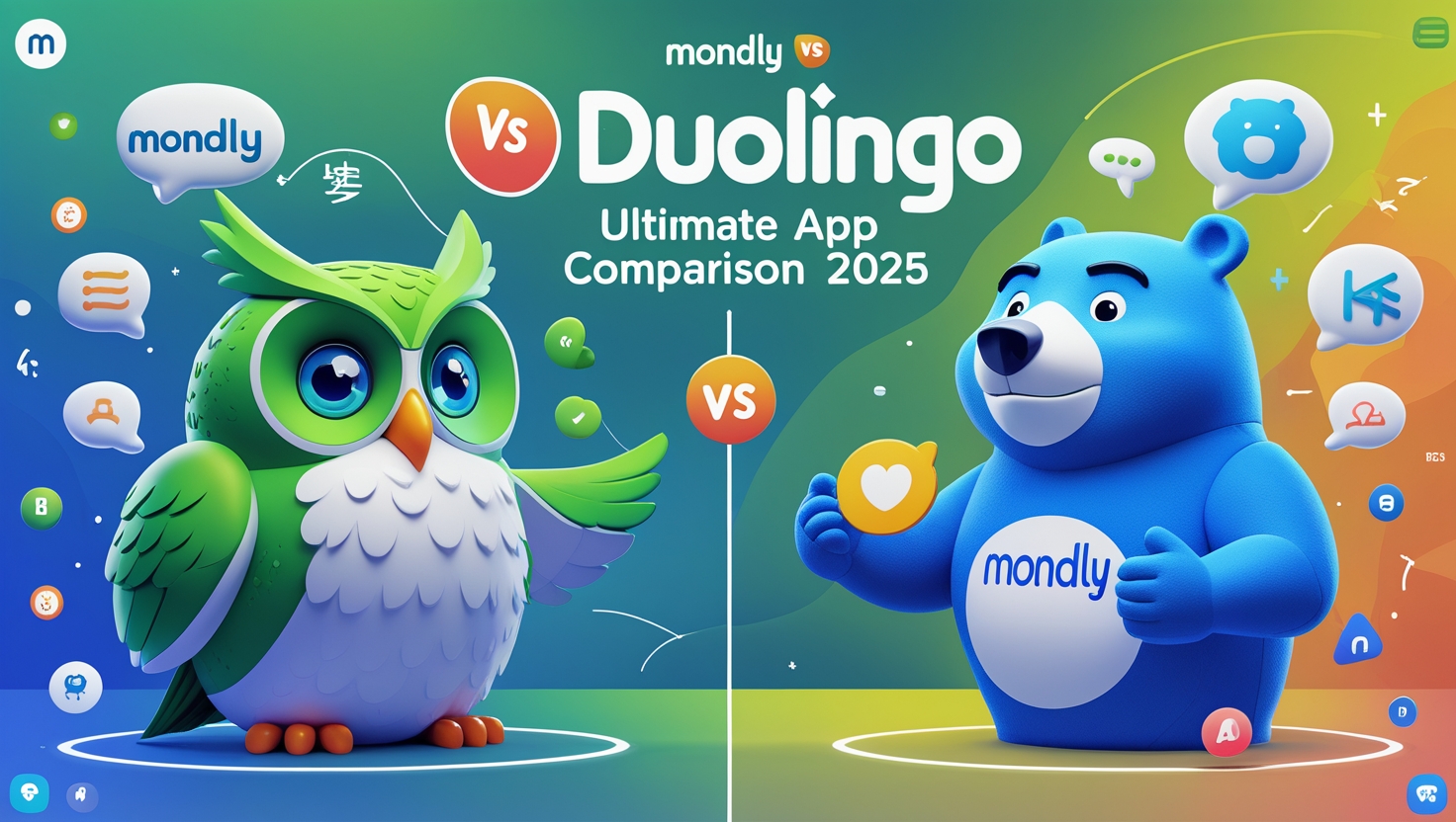 Mondly vs Duolingo Ultimate App Comparison 2025