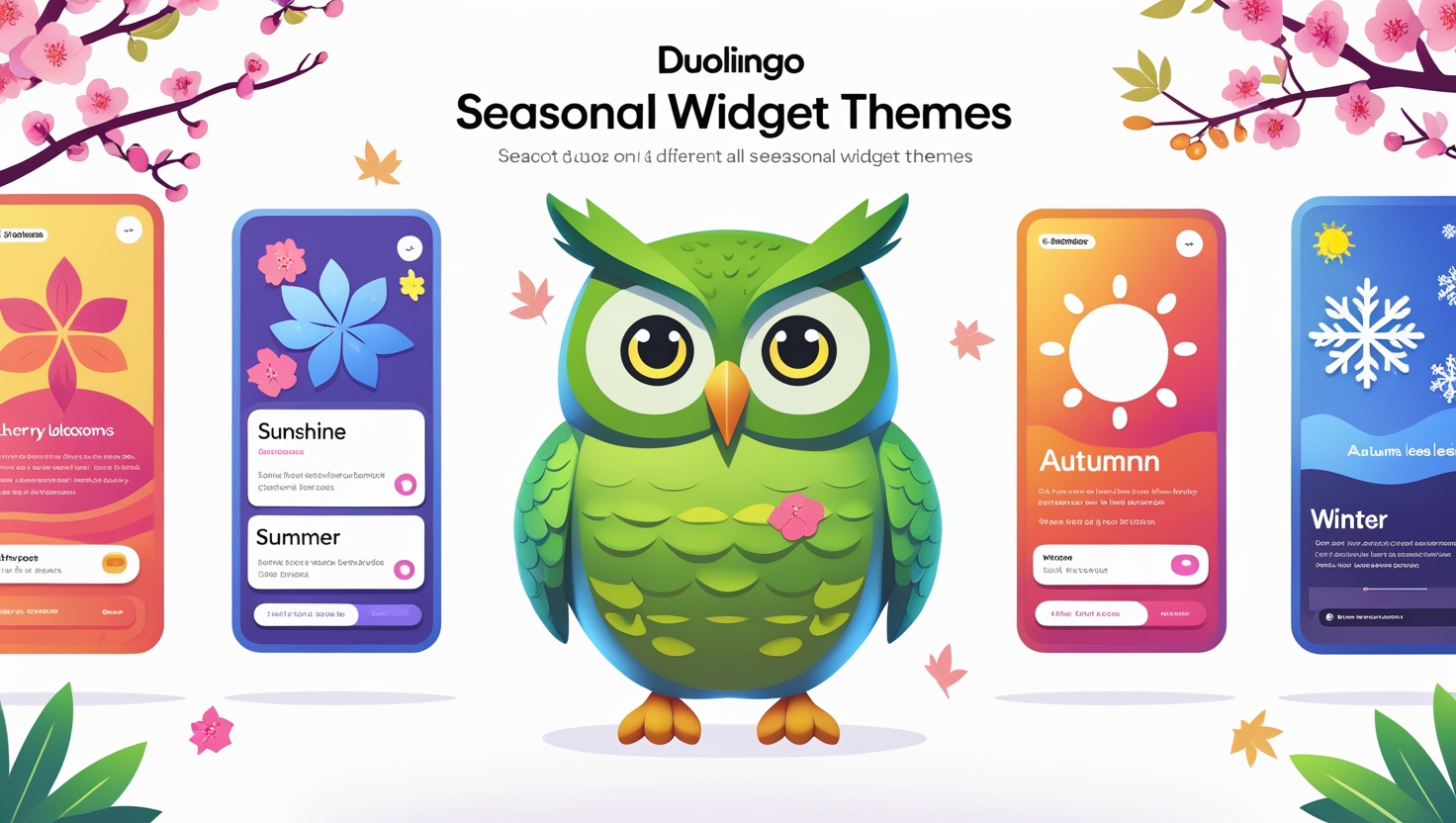 Seasonal Widget Themes